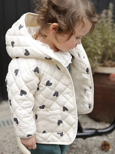 Corduroy Dungarees with Ruffles for Babies green+PURPLE DARK SOLID - vertbaudet enfant 