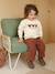 Corduroy Trousers with 'Leopard' Tie Belt for Babies terracotta - vertbaudet enfant 