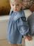 Robe bébé en denim brodé stone - vertbaudet enfant 