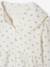 Chemise fille gaze de coton col brodé écru+vert émeraude - vertbaudet enfant 