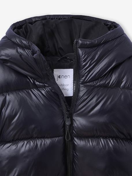 Lightweight Puffer Jacket, JONEN anthracite+khaki - vertbaudet enfant 