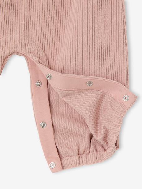 Coffret bébé T-shirt + salopette + bandeau + doudou rose poudré - vertbaudet enfant 