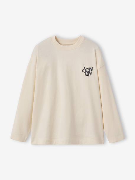 Pack of 2 Faded-Effect T-Shirts for Boys, JONEN ecru - vertbaudet enfant 