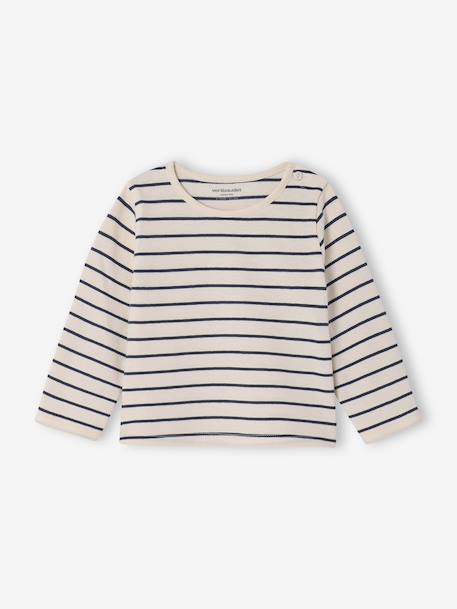 Pack of 3 long-sleeved Basic t-shirts for babies old rose - vertbaudet enfant 