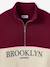 Colourblock High Neck Sweatshirt with Embroidered Letters, JONEN ecru - vertbaudet enfant 