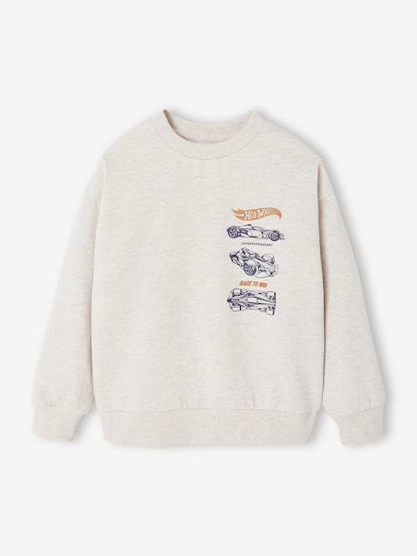 Mattel® HOT WHEELS boy's sweatshirt marl beige - vertbaudet enfant 