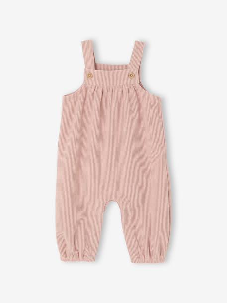 Coffret bébé T-shirt + salopette + bandeau + doudou rose poudré - vertbaudet enfant 