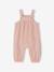 Coffret bébé T-shirt + salopette + bandeau + doudou rose poudré - vertbaudet enfant 