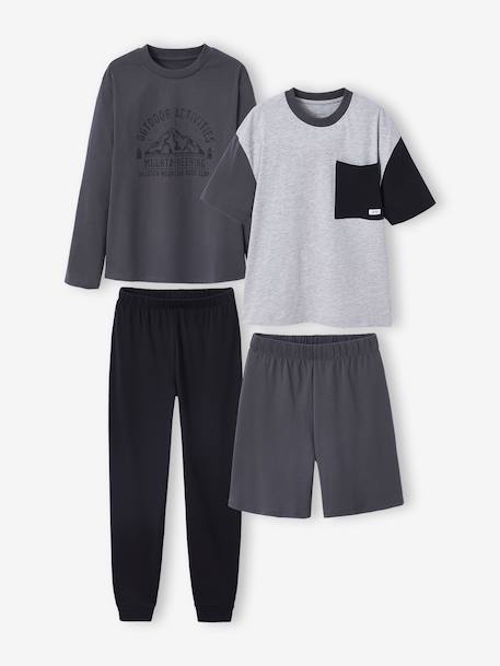 Lot 2 pyjamas garçon noir - vertbaudet enfant 