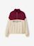 Colourblock High Neck Sweatshirt with Embroidered Letters, JONEN ecru - vertbaudet enfant 