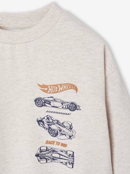 Mattel® HOT WHEELS boy's sweatshirt marl beige - vertbaudet enfant 