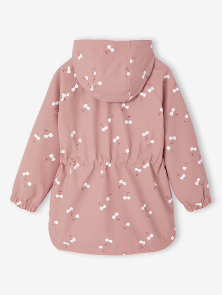Ciré fille à capuche motifs magiques bleu ciel+blush+rose+rose pâle+sauge imprimé - vertbaudet enfant 