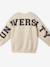 University Sweatshirt with Letters on the Back ecru - vertbaudet enfant 