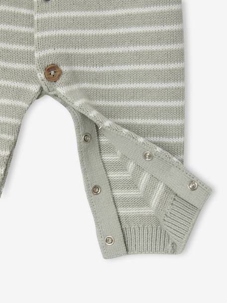 Ensemble naissance combinaison + bonnet vert d'eau - vertbaudet enfant 