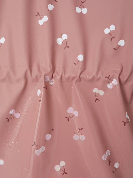 Ciré fille à capuche motifs magiques bleu ciel+blush+rose+rose pâle+sauge imprimé - vertbaudet enfant 