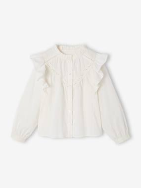 Chemise fille à volants - vertbaudet enfant Fille-Chemise fille à volants