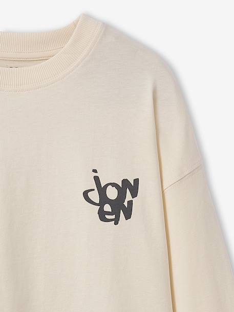Lot de 2 t-shirts garçon oversize effet délavé écru - vertbaudet enfant 