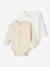 Pack of 2 Long-Sleeved Bodysuits, Newborn Special aqua green+beige+rose - vertbaudet enfant 
