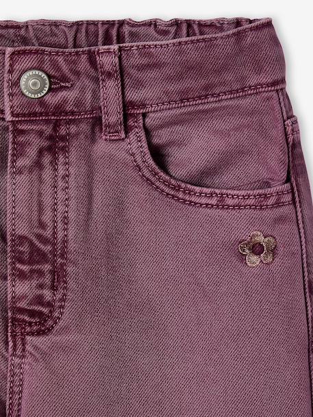 Pantalon fille large couleur pivoine+prune+rose+vert+vert de gris - vertbaudet enfant 