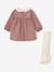 Velvet Dress + Tights Set for Newborns blush - vertbaudet enfant 