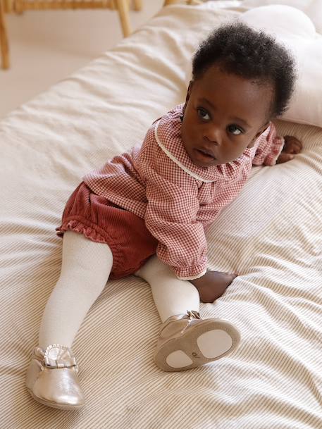 Set for Newborns: Bloomer Shorts + Tights tomato red - vertbaudet enfant 
