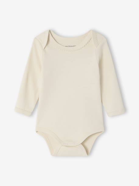 Lot de 3 bodies naissance avec ouverture américaine vert sauge - vertbaudet enfant 
