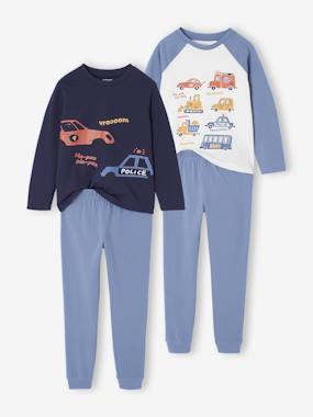 -Lot de 2 pyjamas garçon imprimés véhicules