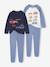 Lot de 2 pyjamas garçon imprimés véhicules bleu nuit - vertbaudet enfant 
