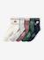 Pack of 5 Pairs of Sports Socks for Girls marl grey - vertbaudet enfant 