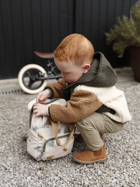 Sac à dos maternelle garçon imprimé dinosaures vanille - vertbaudet enfant 