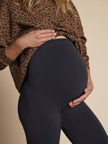 Pack of 2 Pairs of Leggings for Maternity, Seamless by ENVIE DE FRAISE black+khaki - vertbaudet enfant 