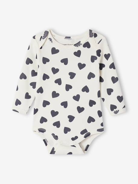 Pack of 3 Bodysuits with Cut-Away Shoulders, for Newborns sage green - vertbaudet enfant 