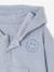Striped Hooded Top for Baby Boys crystal blue+sandy beige+tomato red - vertbaudet enfant 