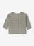 Tee-shirt rayé bébé manches longues kaki - vertbaudet enfant 