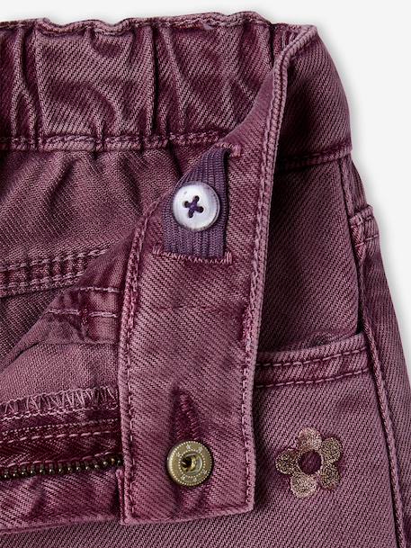 Pantalon fille large couleur pivoine+prune+rose+vert+vert de gris - vertbaudet enfant 