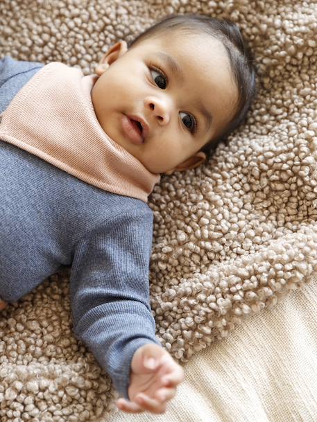 Ensemble 3 pièces naissance body + pantalon + foulard camel - vertbaudet enfant 