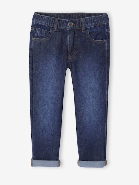 Elasticated Wide Leg Jeans, Adjustable Waist brut denim+stone - vertbaudet enfant 