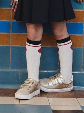 Shoes-Leather Hook-&-Loop Trainers for Children, Designed for Autonomy 