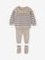 3-Piece Knitted Set: Jumper + Trousers + Socks for Newborns marl beige - vertbaudet enfant 