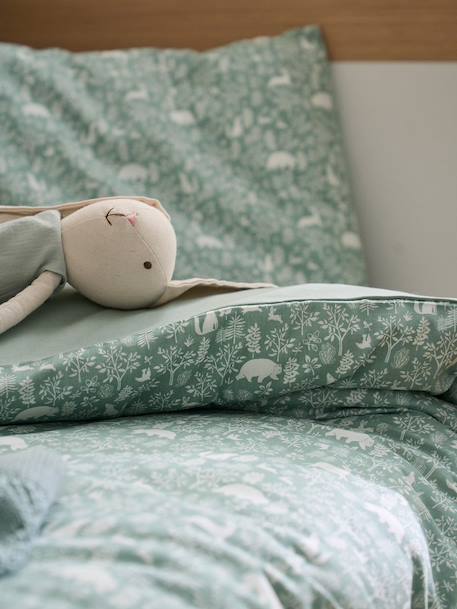 Pillowcase for Babies, In the Woods sage green - vertbaudet enfant 