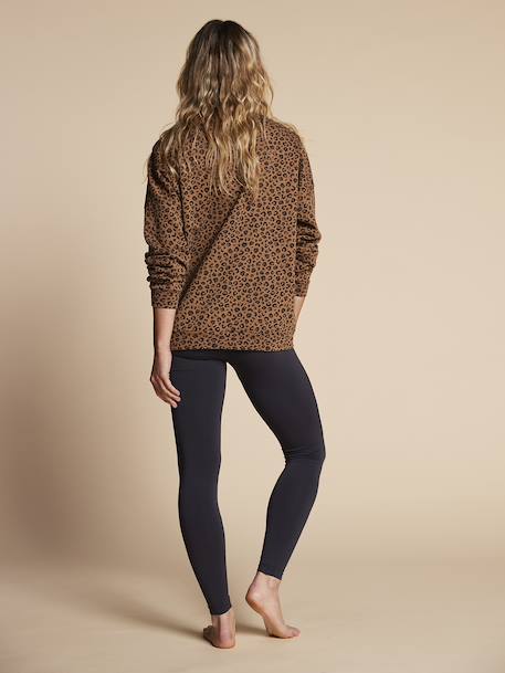 Pack de 2 leggings grossesse Seamless kaki+noir+taupe - vertbaudet enfant 