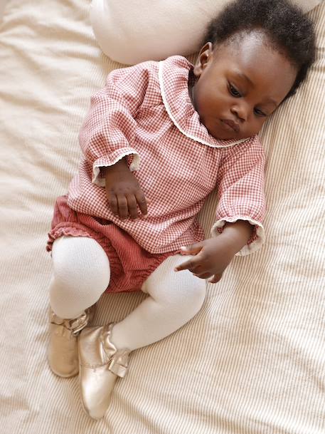 Set for Newborns: Bloomer Shorts + Tights tomato red - vertbaudet enfant 