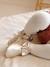 Elasticated Soft Leather Shoes for Babies gold+rose - vertbaudet enfant 