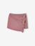 Jupe-short fille en velours effet portefeuille bleu canard+rouge+vert anglais+vieux rose - vertbaudet enfant 