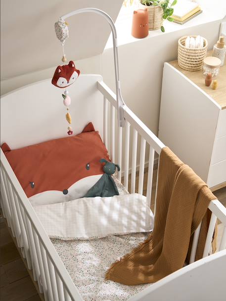 Duvet Cover for Babies, Little Flowers Theme White - vertbaudet enfant 