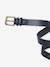 Classic Belt for Boys dark brown+navy blue - vertbaudet enfant 