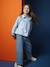 Wide Leg Carpenter Jeans for Girls denim grey+light blue+medium blue - vertbaudet enfant 