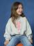 Cropped Sweatshirt with Glittery Detail for Girls marl grey - vertbaudet enfant 