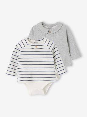 Bébé-Lot de 2 bodies naissance 2 en 1