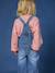 Wide-Leg Denim Dungarees for Girls black denim+denim grey+stone - vertbaudet enfant 